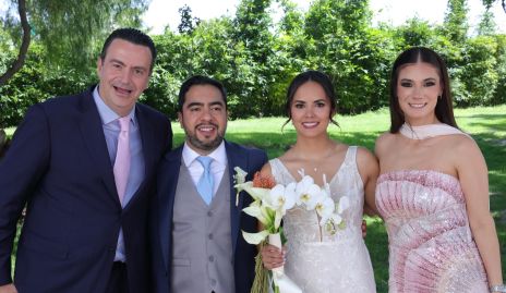  Mauricio Vega, Diego García, Cecilia Dávila y Marcela García.