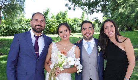  Héctor Dávila, Cecilia Dávila, Diego García y Raquel Meade.