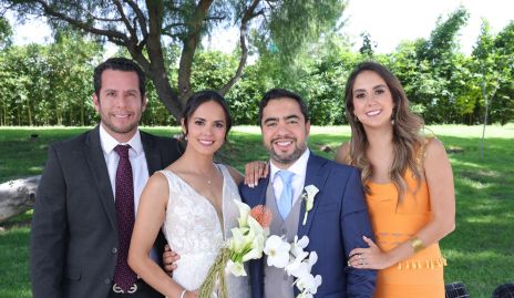 Juan Pablo Castillo, Cecilia Dávila, Diego García y Lu Borbolla.