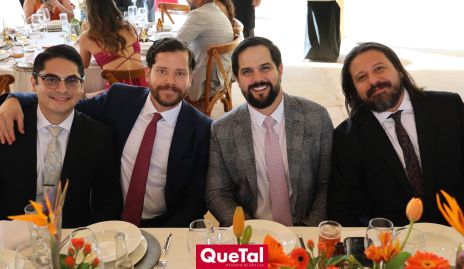  Armando Morales, Manuel Benítez, Humberto Rodríguez y Juanjo González.