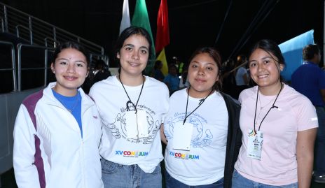  Denis Tristán, Emily Maya, Mimí Luna y Alina Flores.