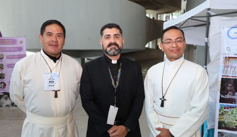  Pbro. Luis Hernández, Jesús Ortega y Adrián Ángel Salas.