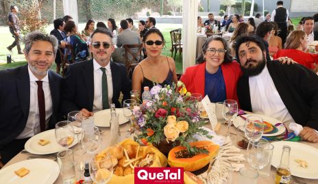  Diego Alcázar, Ferran Tovar, Cristina García, Majo Argüelles y Esteban Robles.