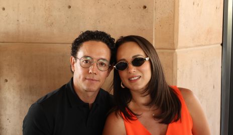   Chino Romo y Carolina Silva.