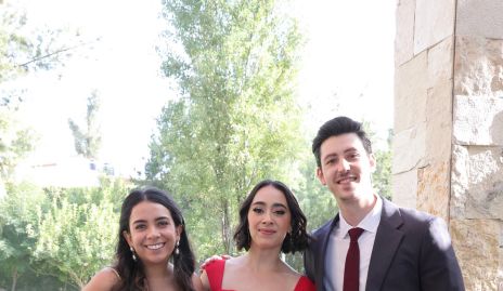  Emma Martínez, Andrea Mata y Omar Salazar.