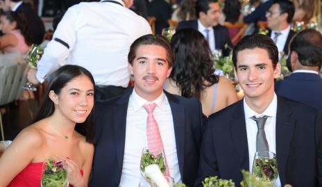  Camila Bustamante, Andrés Araiza y Patricio Ayala.