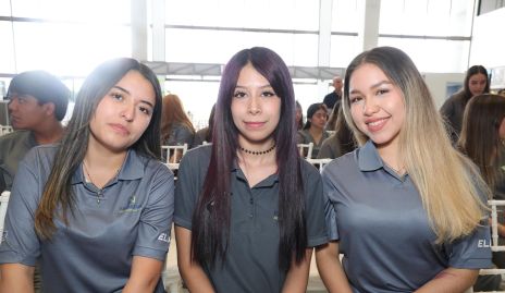  Zoé Bravo, Laila María Barrón y Caren Barrera.