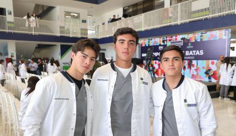  Miguel Ángel Castro, Salvador Orozco y Cristopher Constantino.