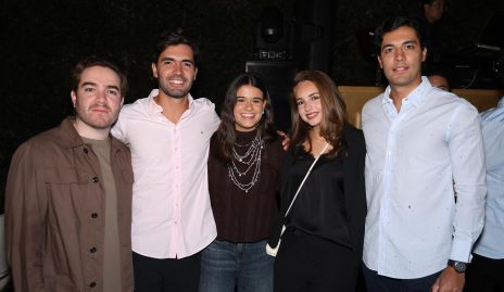  Ismael Herrera, Juan Pablo Quintero, Isabel Pizzuto, Andrea Barrón y Andrés Quintero.