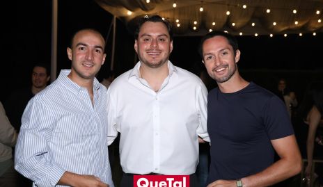  Alejandro Villalobos, Leo Gordoa y Santiago Gutiérrez.
