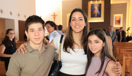  Bruno Bricio, Patricia Alvarado e Isabela Bricio.