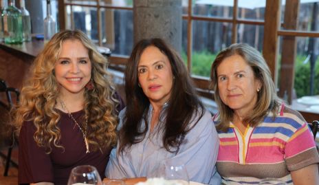  Gabriela Serment, Malena Rubín de Celis y Marlú Mendizábal.