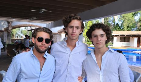  Diego Carreras, Diego Torres y Santiago Mercado.