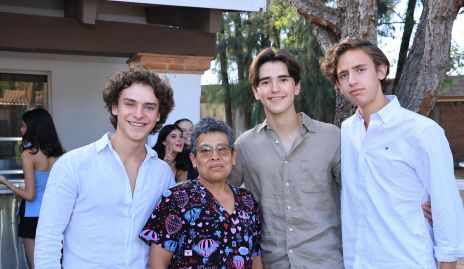  Santiago Mercado, Lupita, Rodrigo Díaz y Diego Torres.