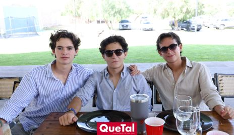  Gabriel de la Maza, Miguel Delgado y Ricardo Mendizábal.