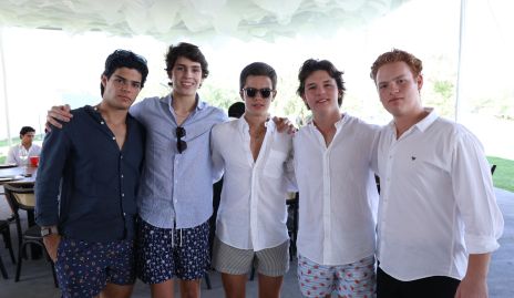  Marcelo Lozano, Luis Abella, Santiago Lozano, Mau Lozano y Francisco Torres. 