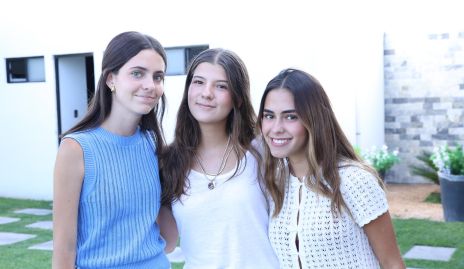  Constanza Fernández, Alexia Galán y Loretta Castanedo.