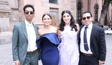  Raymundo Hernández, Sofía Lasso, Zaira Gómez y Reynaldo Ramírez.