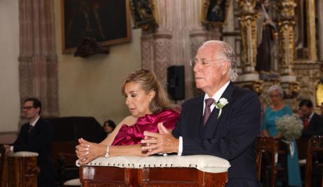  Olga Lilia Contreras y Fernando Rojas, papás de la novia.