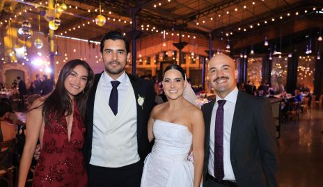 Marijó Valdés, Tirso González, Bárbara y Pablo González.