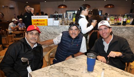  Ignacio de la Rocha, Ricardo Arce y Carlos Olea.