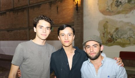  Santiago Torre, Patricio Leos y Diego Carreras.