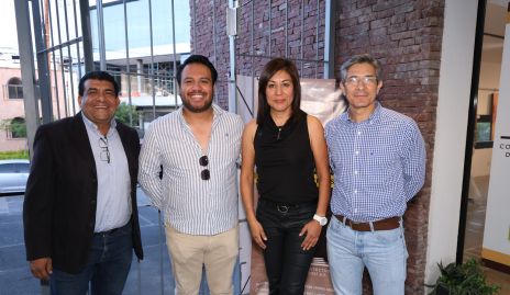  Alberto Castro, Diego Asuba, Silvia Sánchez y Enrique Delgado.