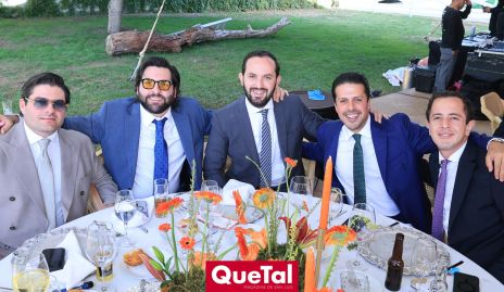  Jorge Esper, Antonio Esper, Eduardo Zepeda, Jaime Navarro y Santiago Aguillón.