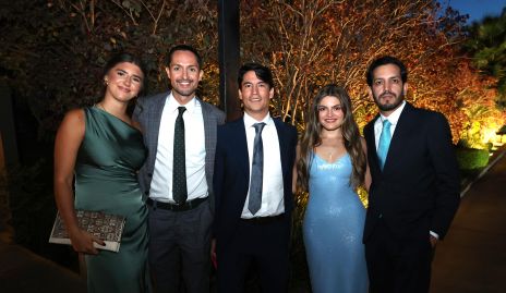  Alejandra Almaguer, Santiago Gutiérrez, Mauricio López, Verónica González y Moisés Castro.