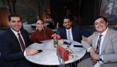  Alberto Celis, Arantza Gómez, Sebastián Cárdenas y Gerardo García.