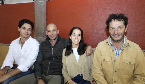  José Manuel Gameros, Francisco Maza, Valentina Gameros y Manuel Gameros.