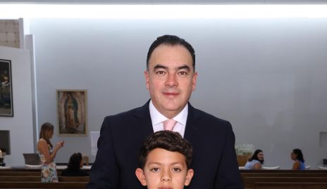  Jesús Fernández con su hijo Rodrigo.