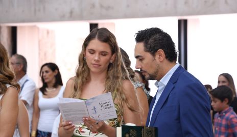  Ana Sofía Solana y Victorio Ortiz, padrinos de Rodrigo.
