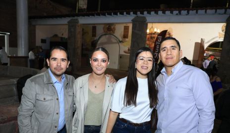  Francisco Zárate, Esperanza Aguilar, María José Torres y Christian Gómez.