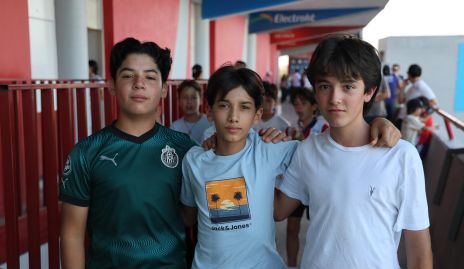  Leonardo Balderas, Uriel Rodríguez y Rodrigo Lozano.