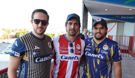  Gonzalo Ortuño, Andrés Rivera y Edmundo Pruneda.
