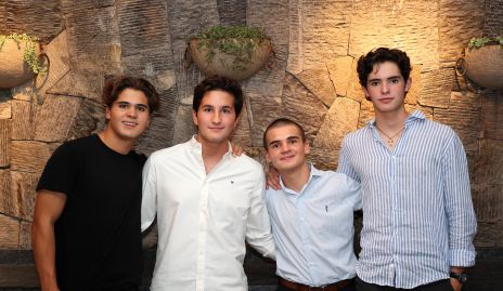  Juan Pablo Wagner, Cali de los Santos, Álvaro Gómez y Gabriel de la Maza.