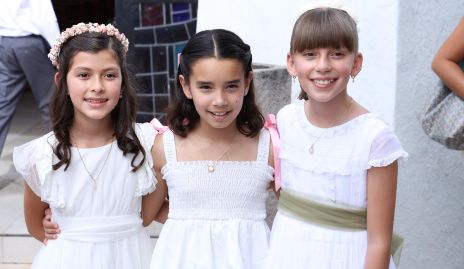  María Inés Herrera, Ale Conde y Leyre Gallegos.