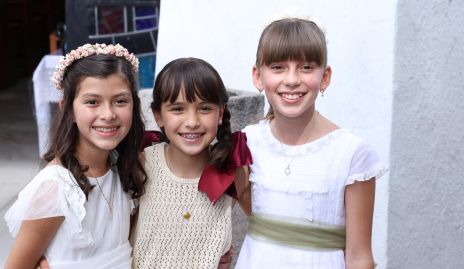  María Inés, Renata y Leyre.