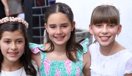  María Inés Herrera, Vale Cortés y Leyre Gallegos.