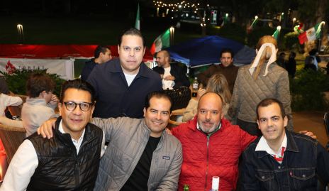  Gerardo González, Marco Ávila, Toño Gutiérrez, Rafael Espinoza y Joel Paz.