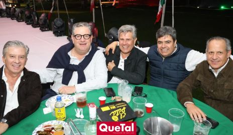  Jorge Gómez, Jacobo Payán, Galo Galván, Paco Leos y Ramón Gómez.