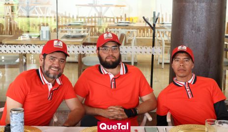  Federico de la Rocha, Uriel de la Rocha y Arturo Espinosa.