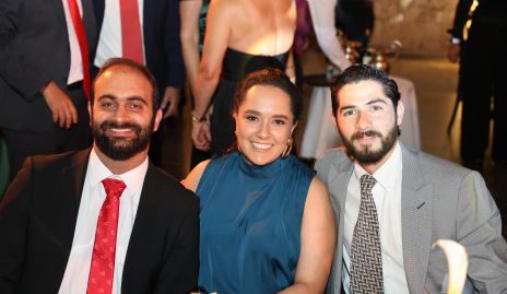 Georges Mousa, Amanda Padilla y Patricio Aguilar.