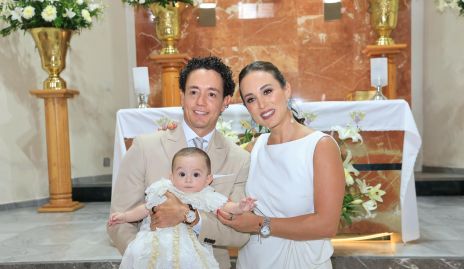  Chino Romo, Carolina Silva y Vicente Romo.