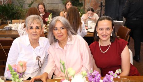  Lucía Aranda, Martha Aranda y Gabriela Bárcena.