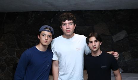  Sebas Blunsel, Ian Ordaz y Camilo Solórzano .