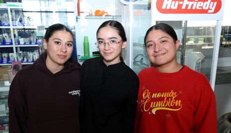  Sofía Dávila, Madeline Martinez y Lilia Menedez.