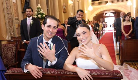  Gerardo Martínez Fernández y Daniela González Hernández ya son esposos.