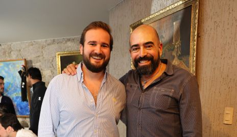  Felipe Martín Alba con su suegro Germán De Luna.
